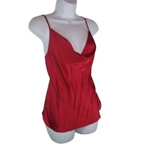 Amanda Uprichard Red Silk Top